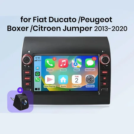 Radio Pantalla Carplay para Fiat Ducato Peugeot Boxer Citroen Jumper