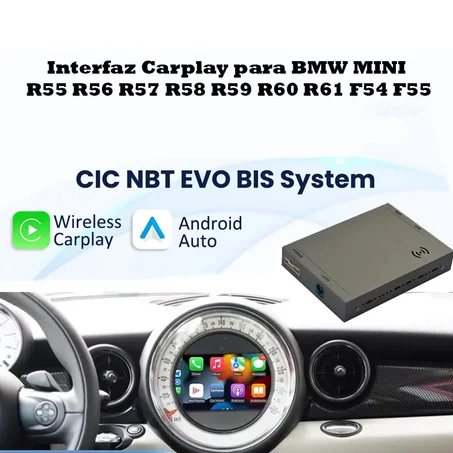 Interfaz Carplay para BMW MINI Cooper F55 F56 F54 F57 F60 R60