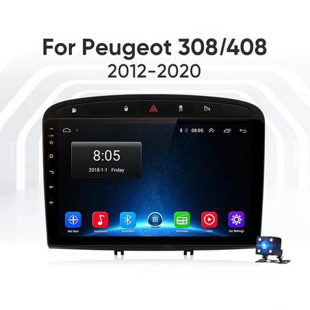 Radio Pantalla Android 12 para Peugeot 308/408 2012-2020