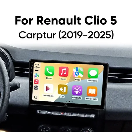 Radio Pantalla Carplay para Renault Clio 5 Lutecia 2019-2024