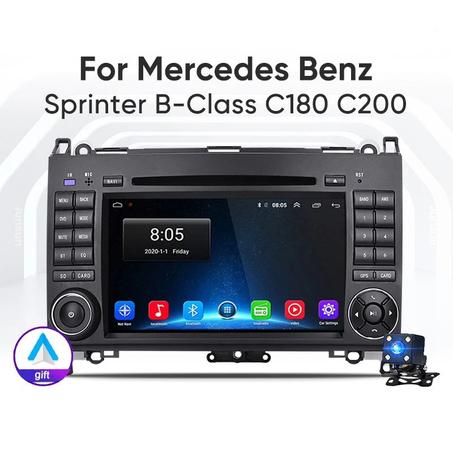 Radio pantalla Android para Mercedes Benz C200 A B, clase W169 W245 W639 W906
