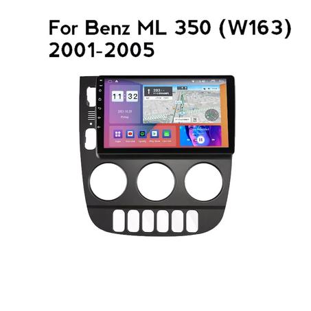 Radio Pantalla Android 10 para Mercedes Benz Clase M, W163 ML, 2001-2005