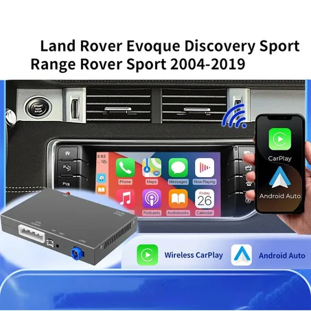 Interfaz Carplay inalámbrico Android Auto para LAND ROVER Jaguar Range Rover Evoque Discovery 2004-2019