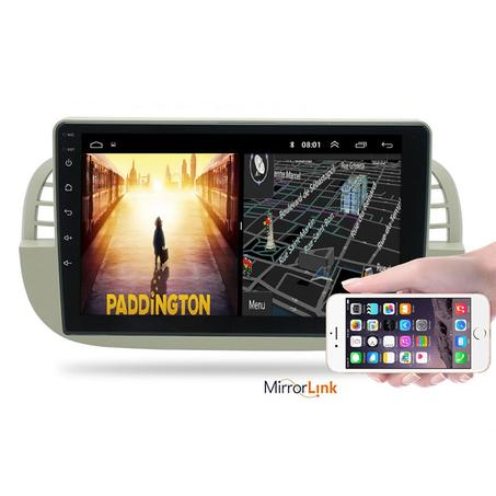 Radio Pantalla Android 10 para Fiat 500 2007-2011