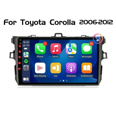 Radio Pantalla Android 12 para Toyota Toyota Corolla 2006-2013