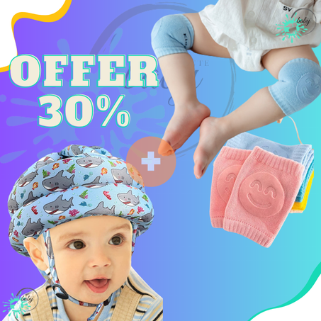 خوذة الحماية +جورب لحماية الركب