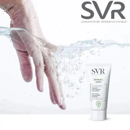Spirial crème déodorant anti-transpirant intense 48h SVR - tube de 50 ml