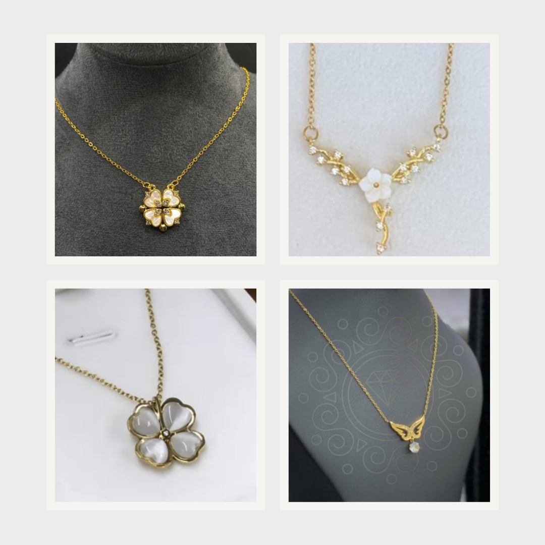 Pack 4 Colliers Fleur