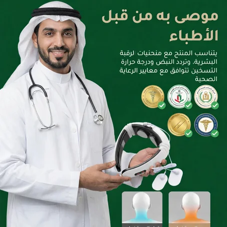 جهاز تدليك متعدد الوظائف لعلاج فقرات العنق