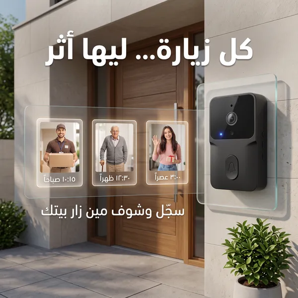 كاميرا جرس الباب ضمان عام