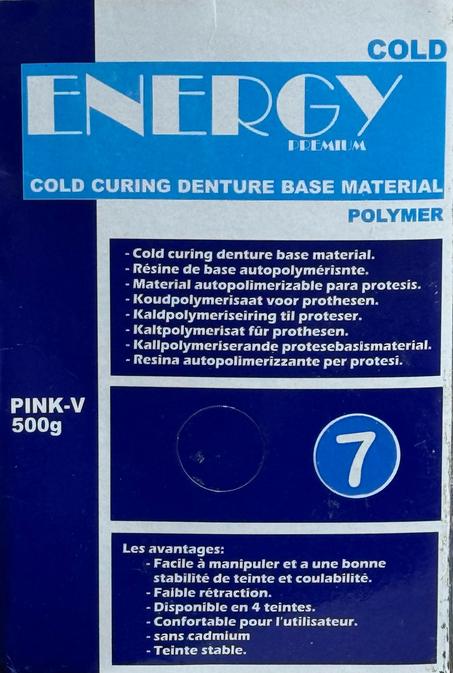 la resign energy cold curing denture