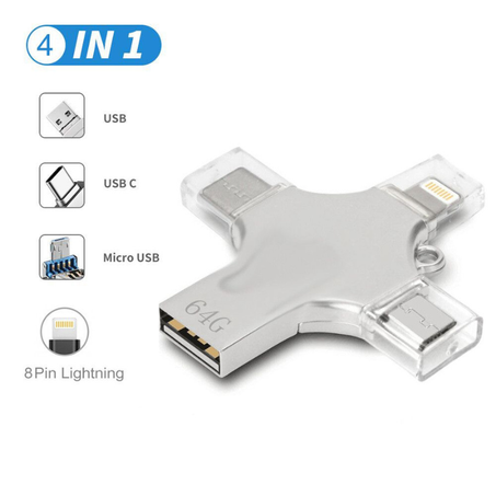 CLE 4 EN 1 (IPHONE,PHANTOM,ANDROID,PC)