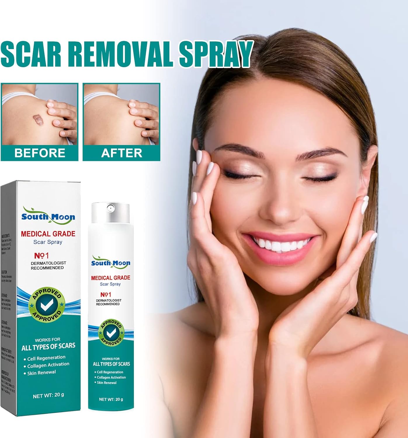 • سبراي طبي لإزالة الندوب