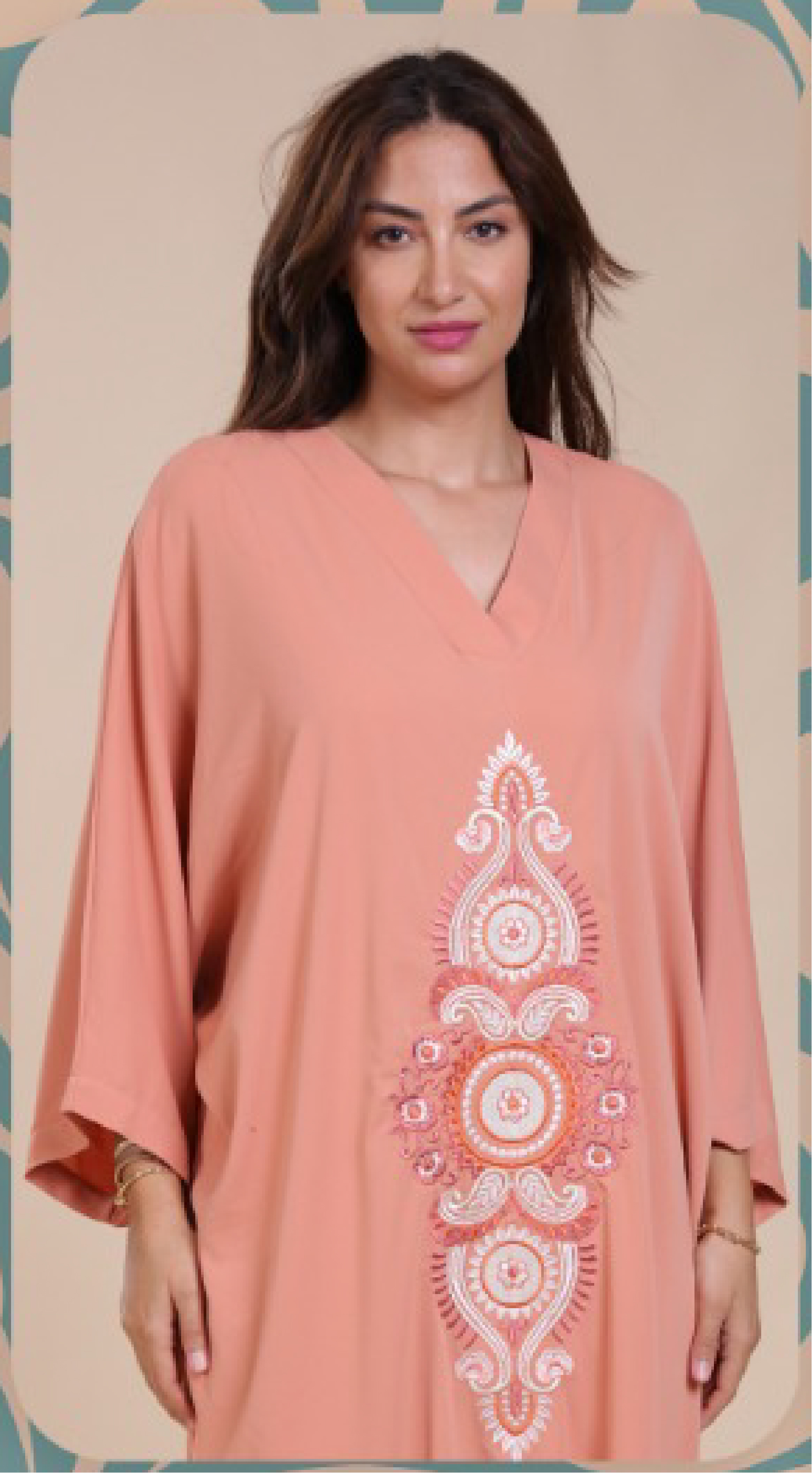 LANCY MODE - GANDOURA  ART LARGE MANCHES