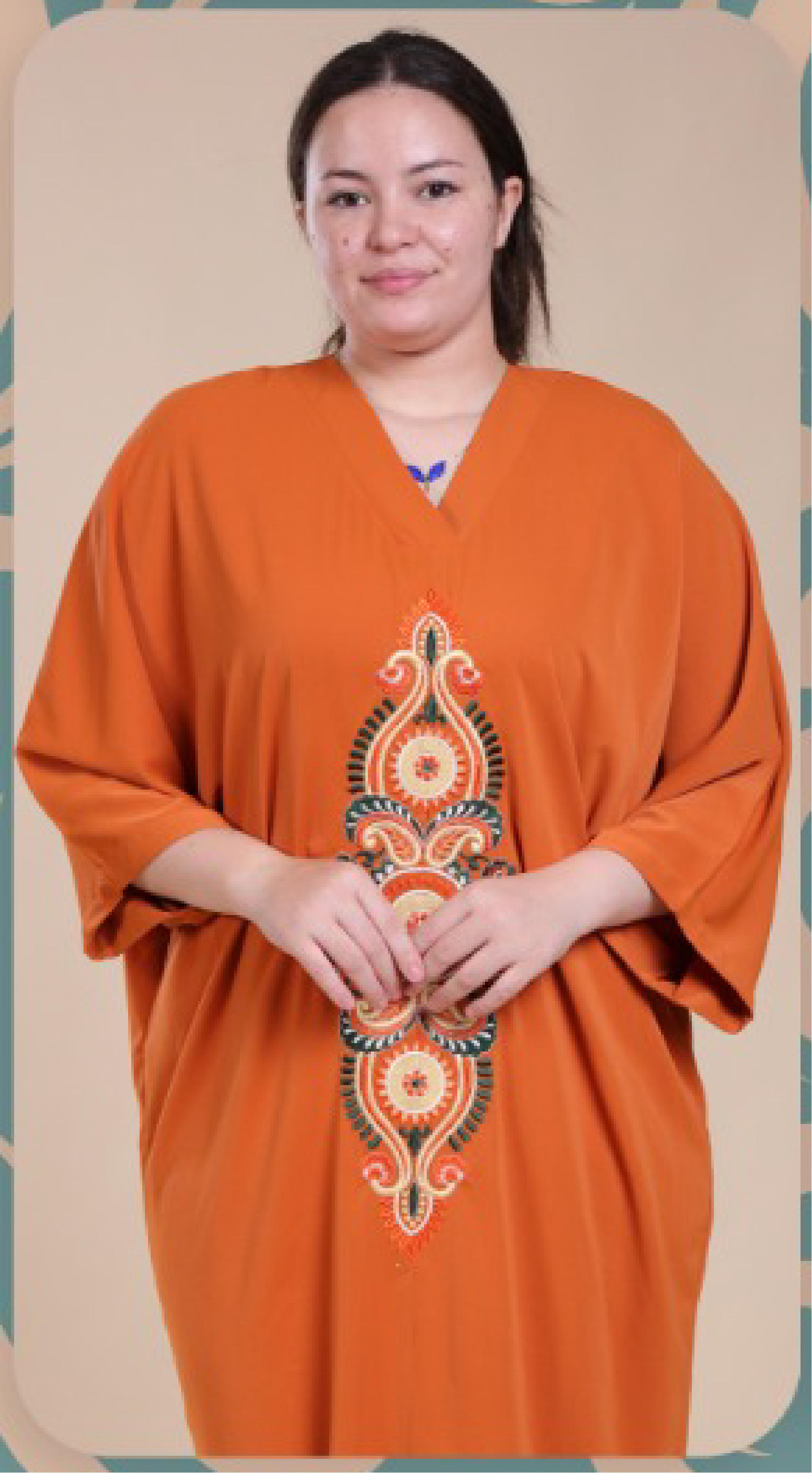 LANCY MODE - GANDOURA ART LARGE MANCHES