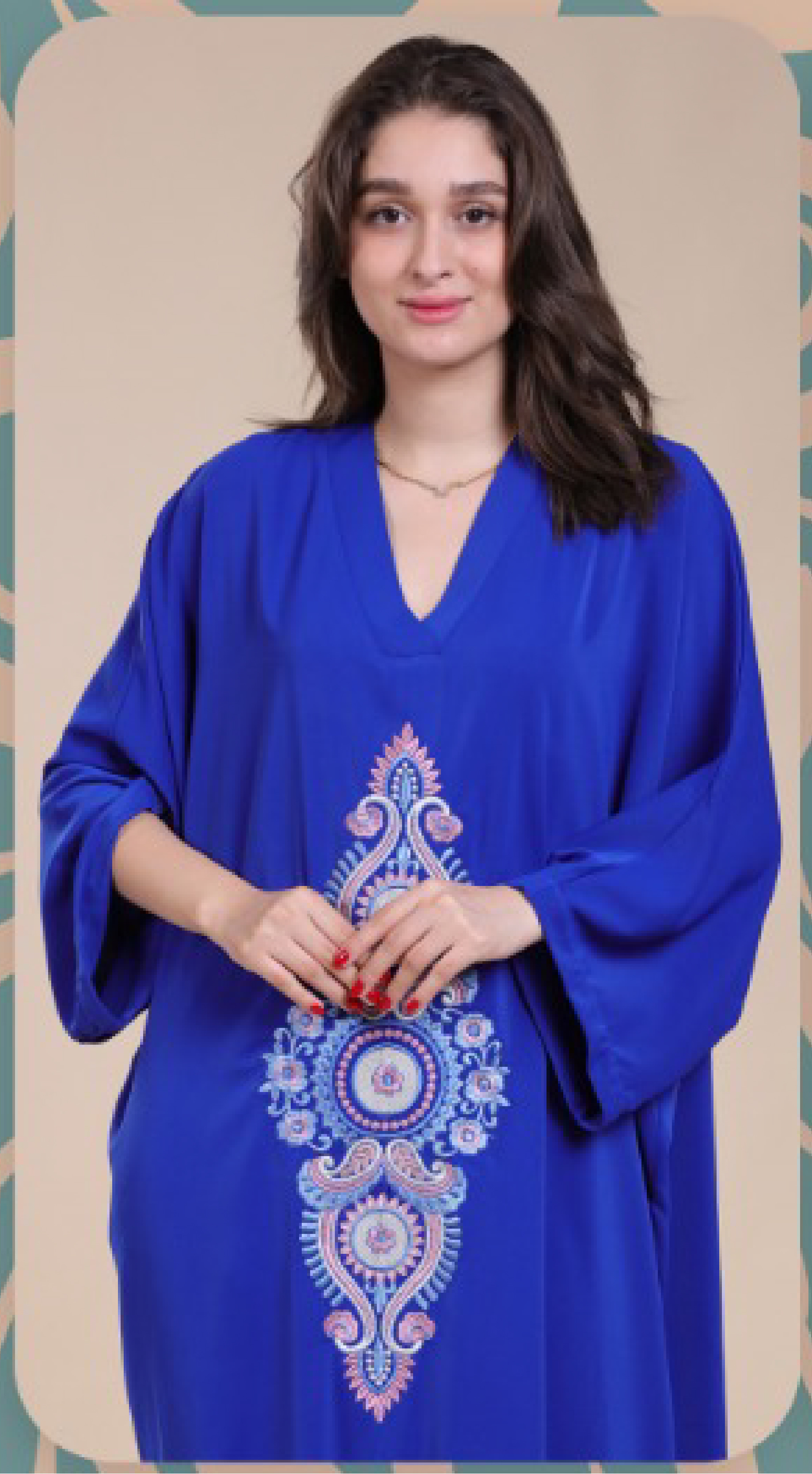 LANCY MODE - GANDOURA  ART LARGE MANCHES
