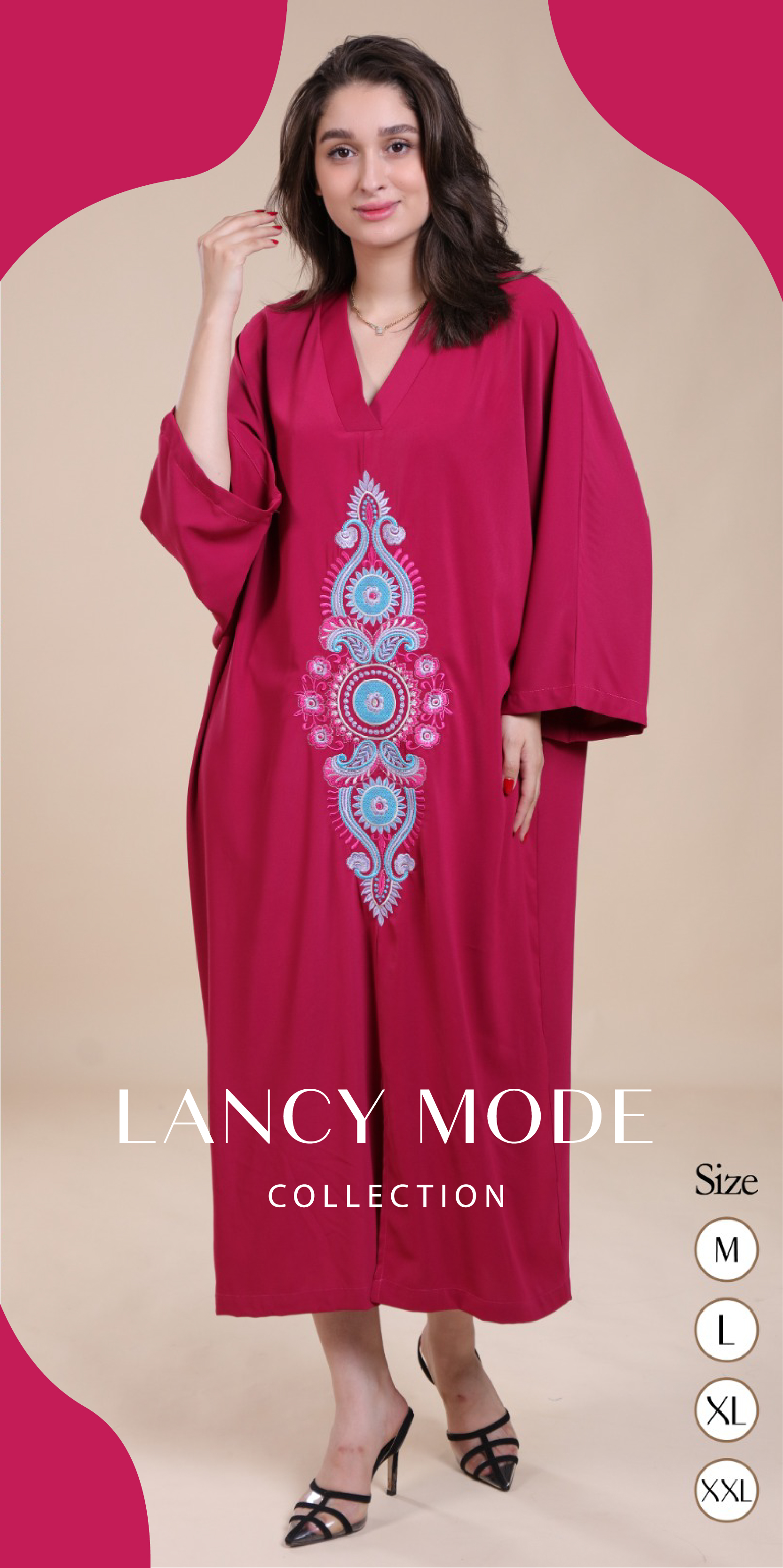 LANCY MODE - GANDOURA  ART LARGE MANCHES