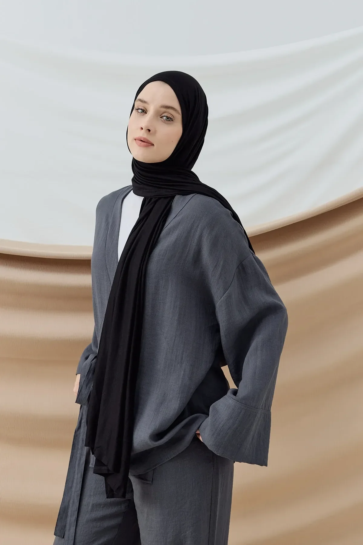 Châle Peigné - Noir