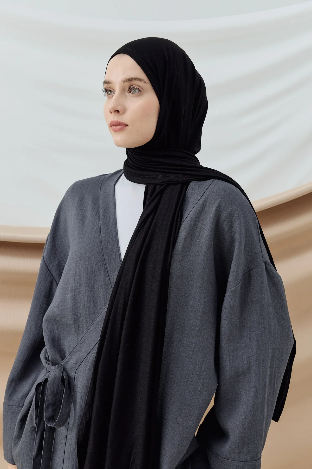 Châle Peigné - Noir