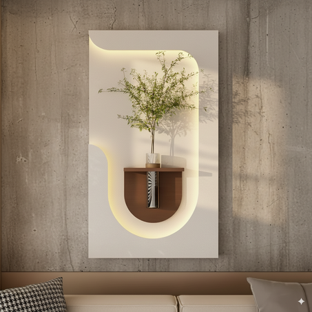 Élégance Sculpturale au Mur