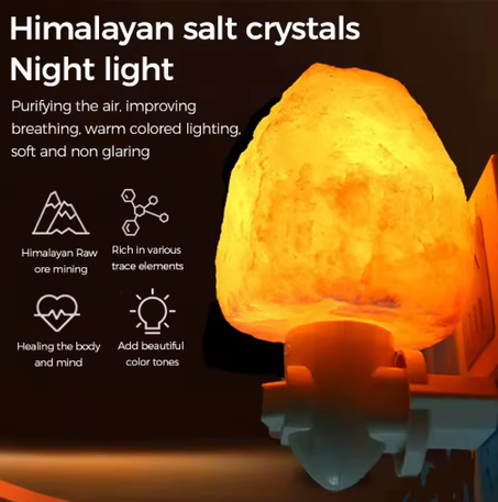 مصباح ملح الهيمالايا الليلي