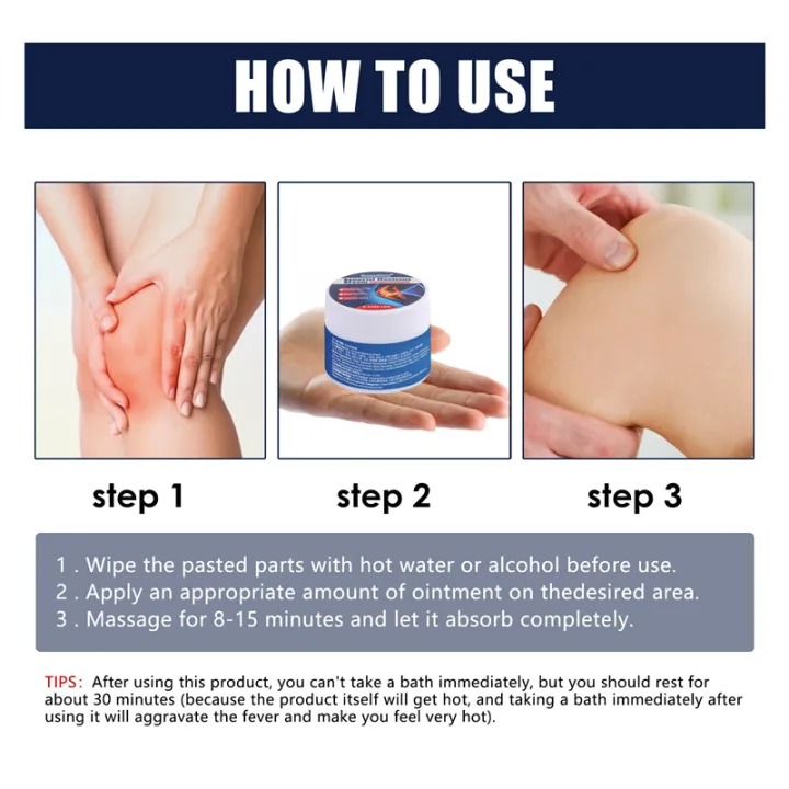 How to use – joint cream