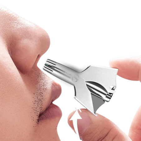 Tondeuse Manuelle pour Poils de Nez, Portable en Acier Inoxydable