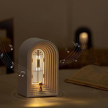 Veilleuses LED avec haut parleur bluetooth.