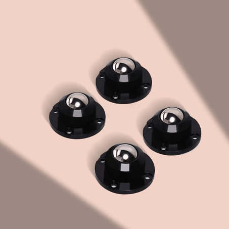 4 Pièces de Mini Roues Pivotantes Auto-Adhésives en Acier Inoxydable