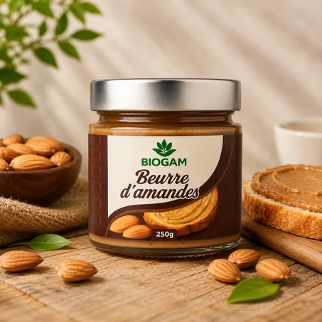 زبدة اللوز الطبيعية BIOGAM - 250 غرام