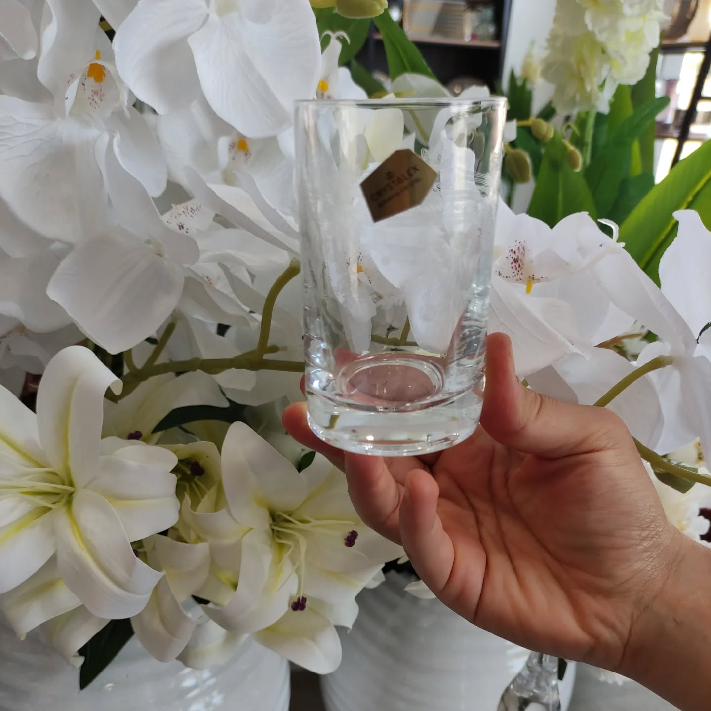 Service cristal anjela coeur 50piéce