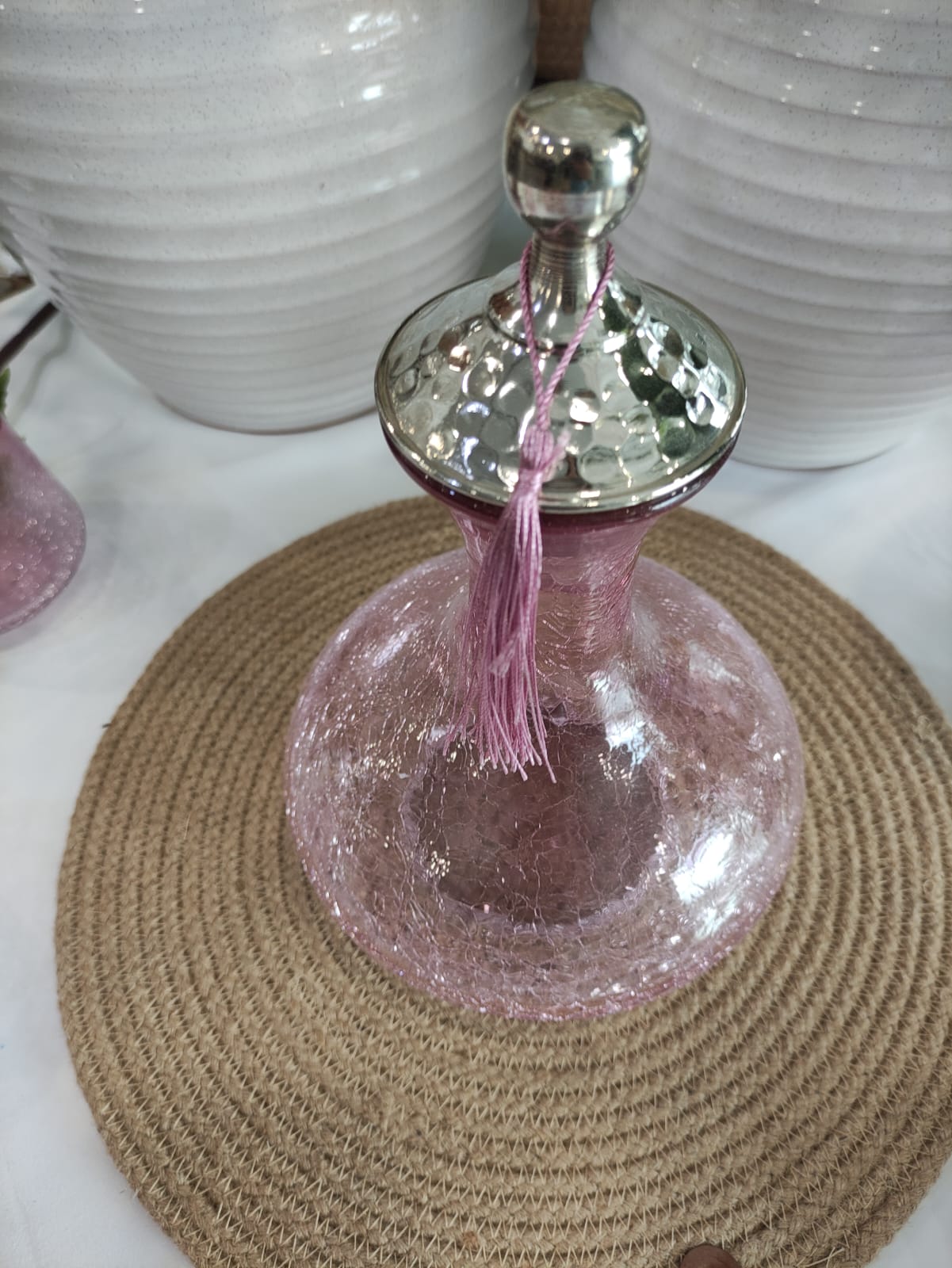 service a eau en verre souflet
