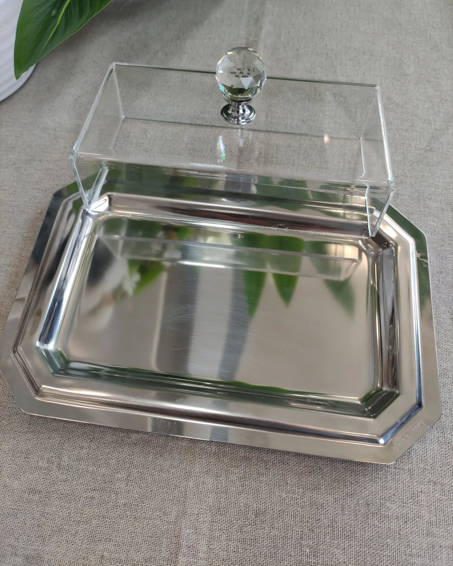 Cloche  gateaux inox