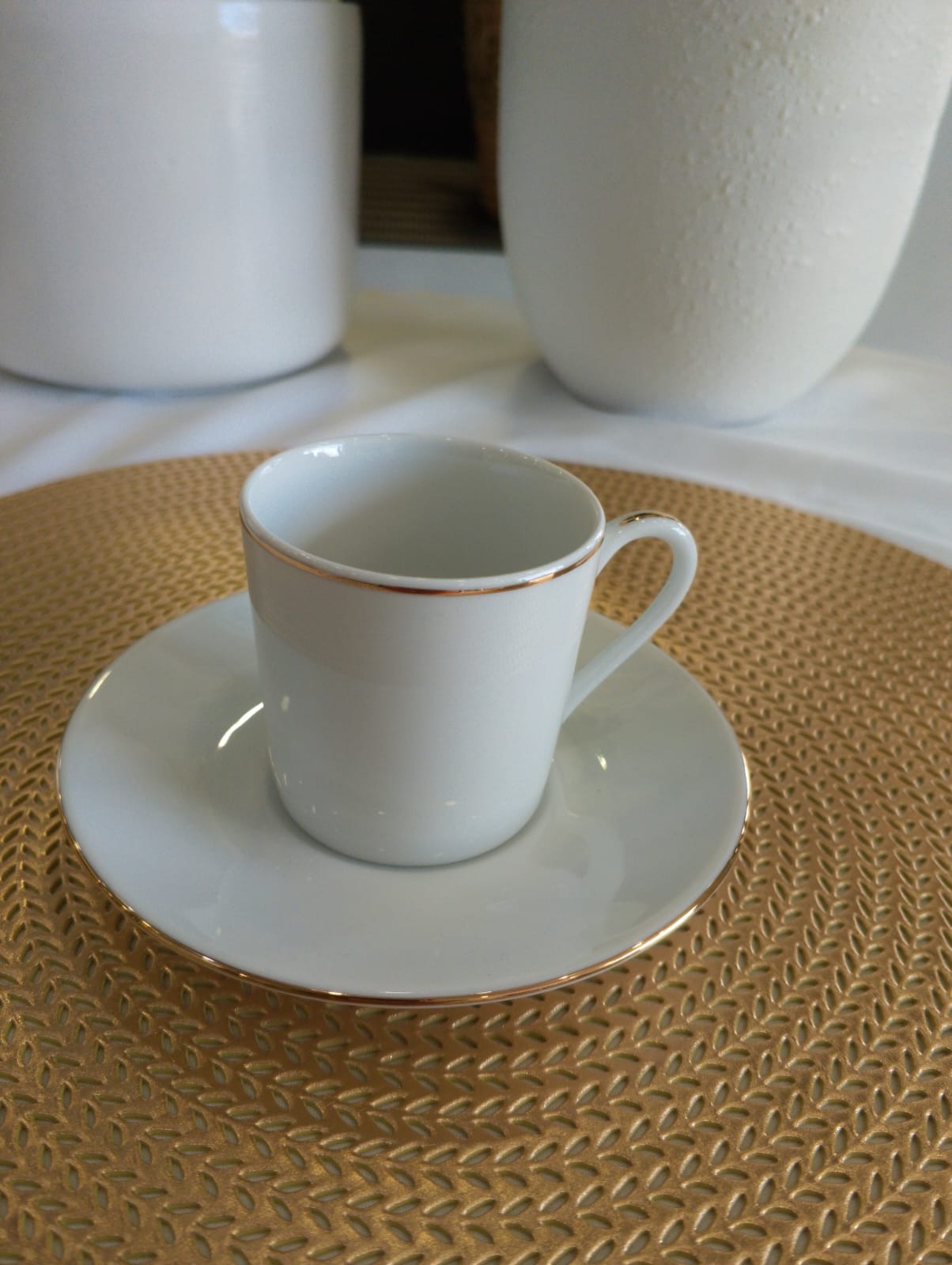 service café avec touche doré