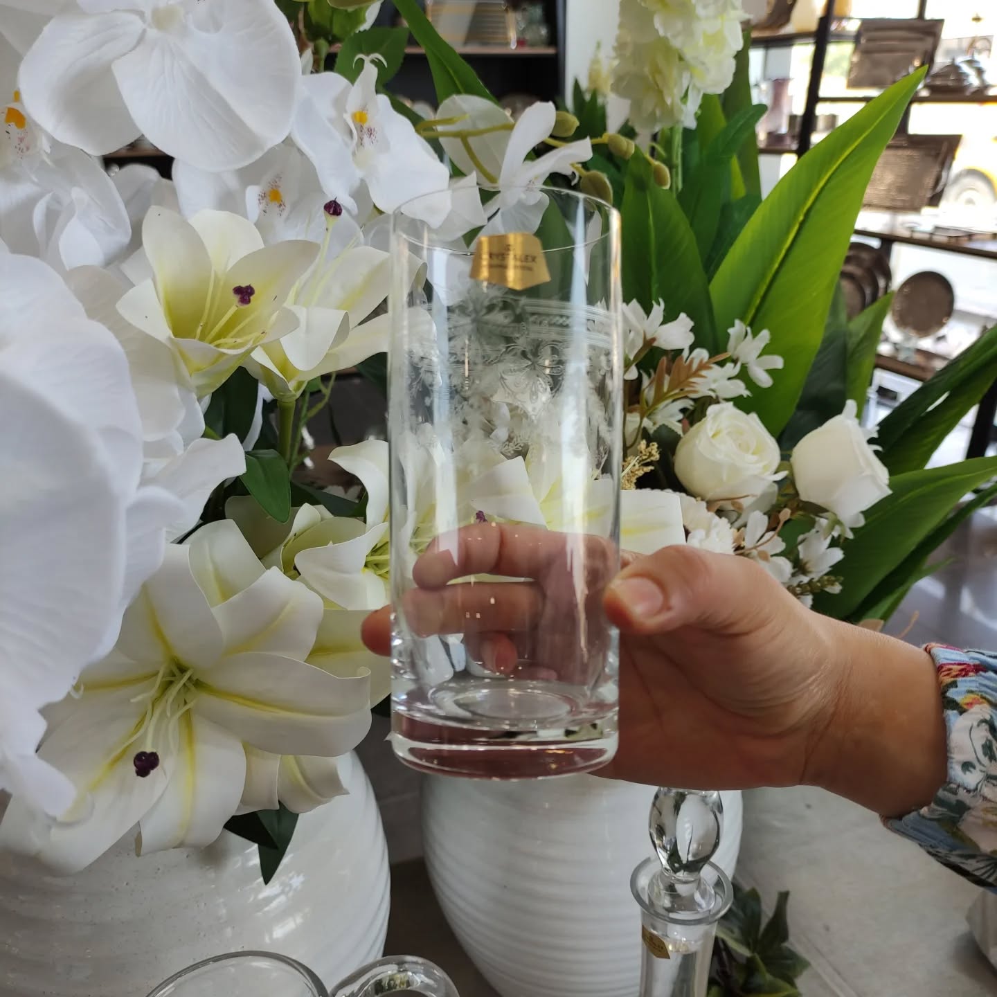 Service cristal anjela coeur 50piéce