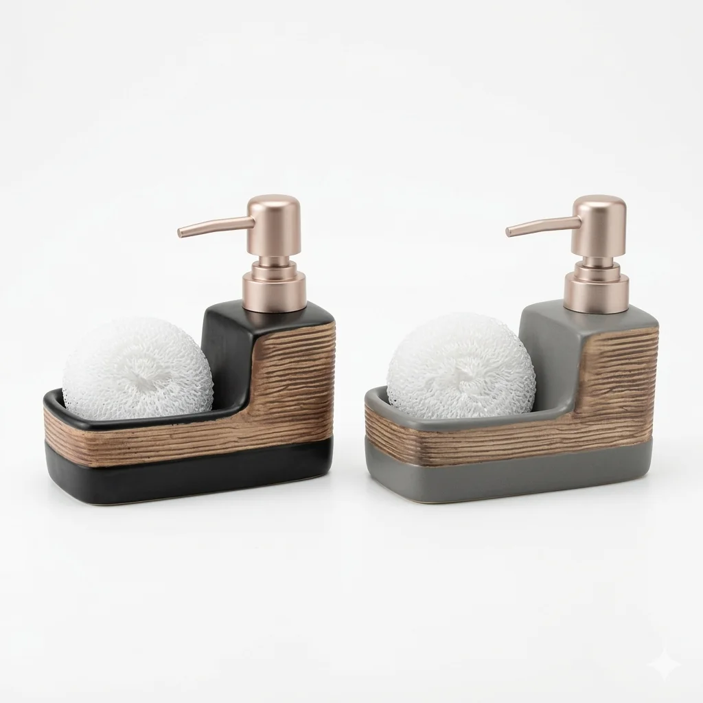 Distributeur Savon avec éponge