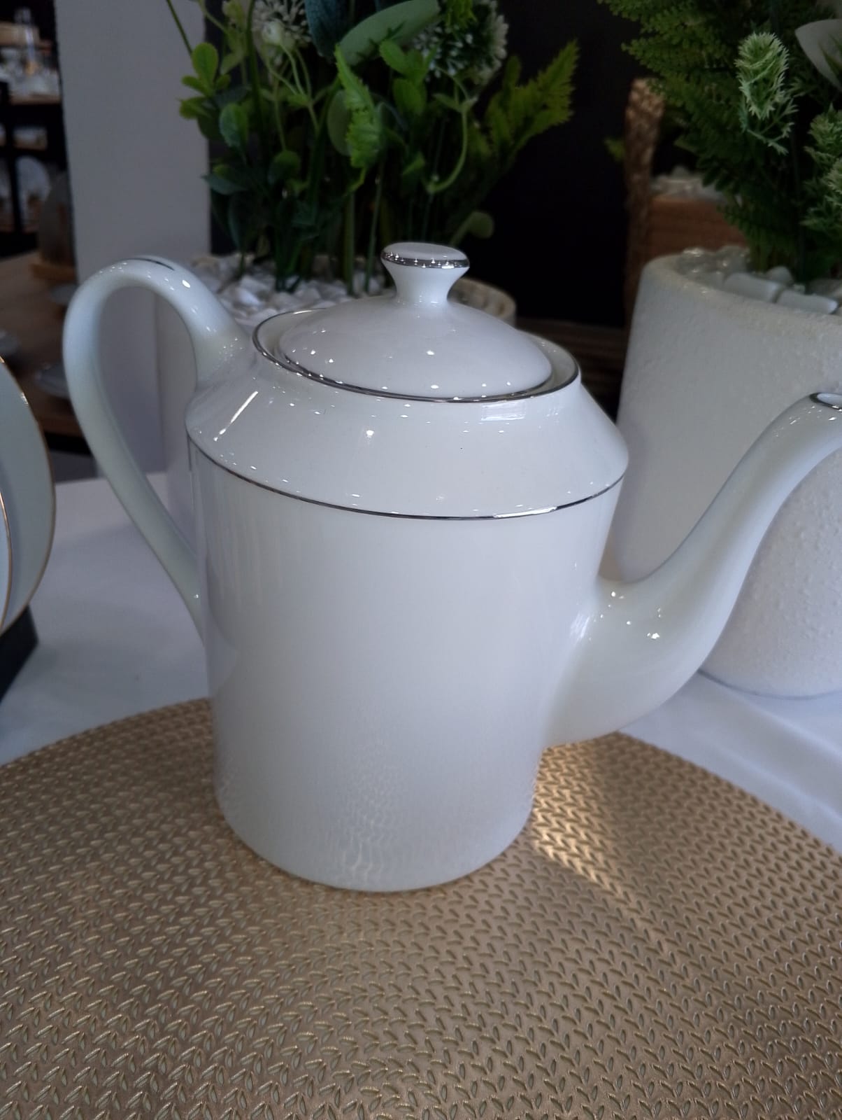 service café avec touche argent