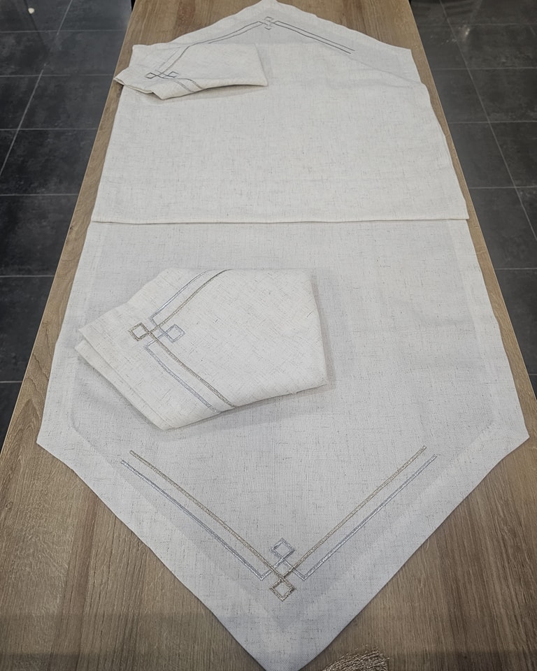 chemin de table+6 serviette