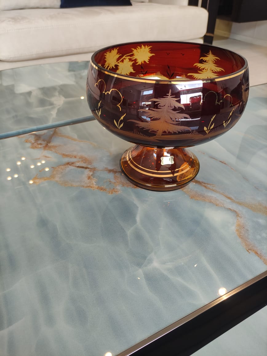 centre de table cristal