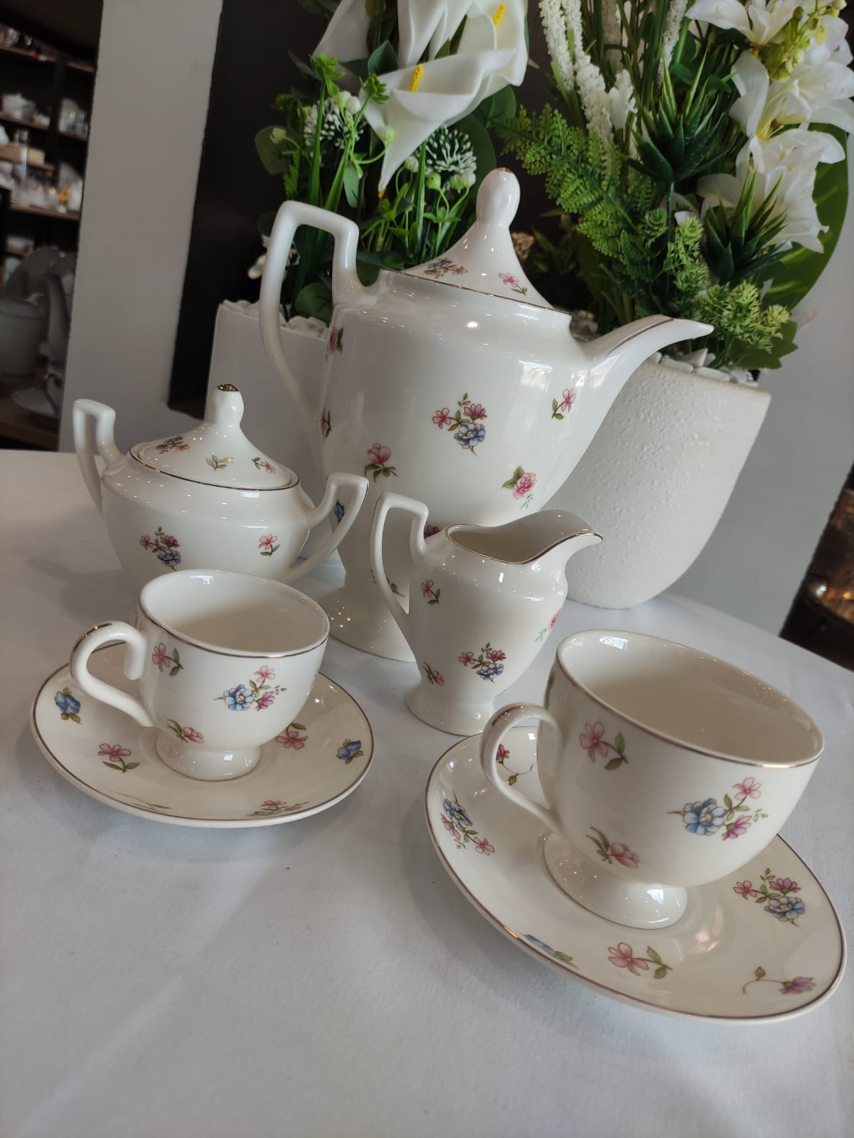 service à café + café noir