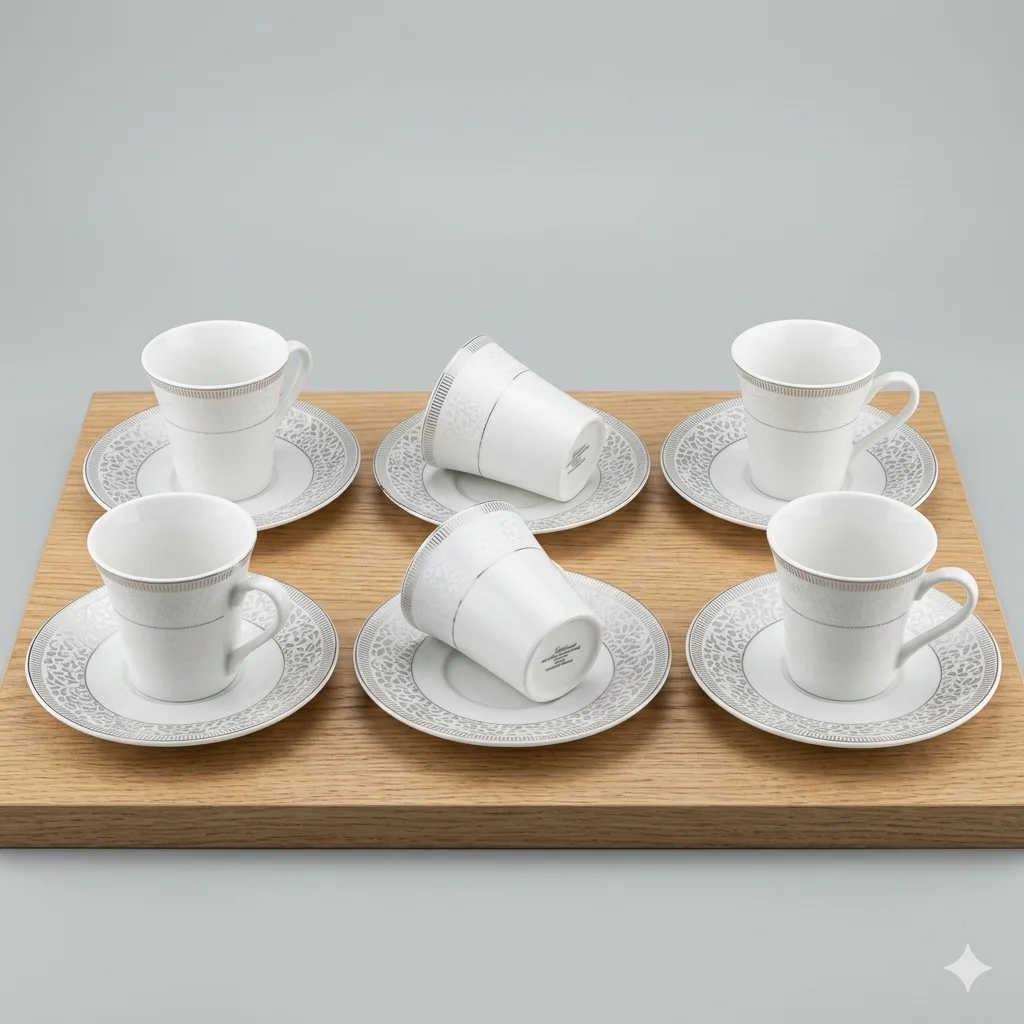 6 tasses Café turc avec sous tasses