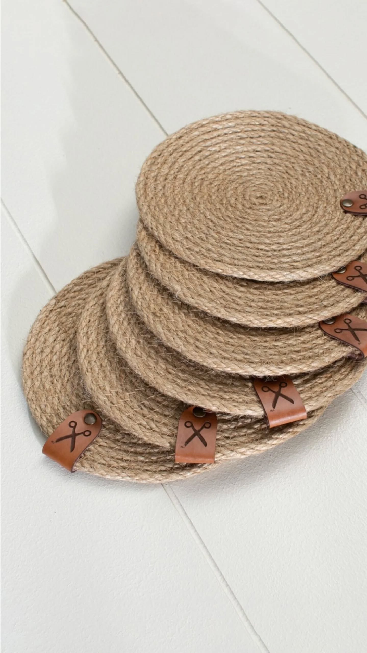 Set sous tasse en jute