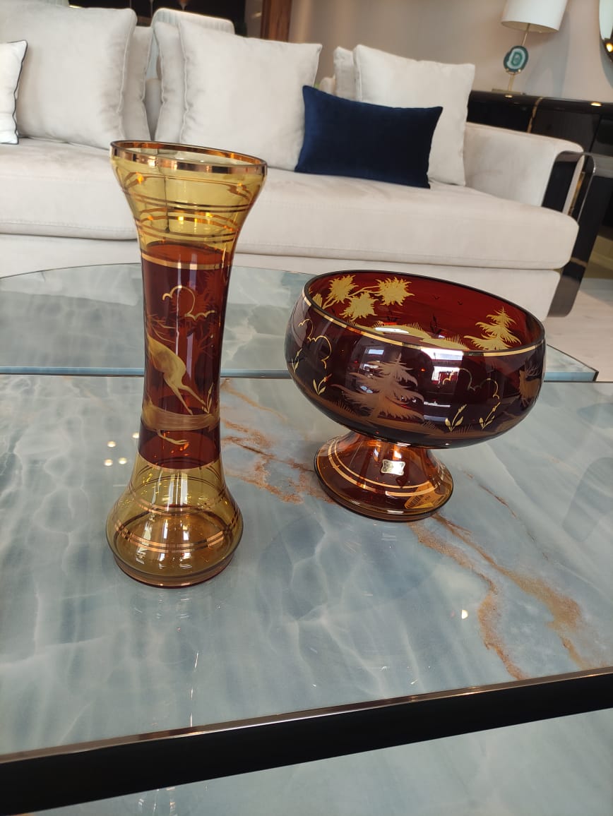 centre de table cristal