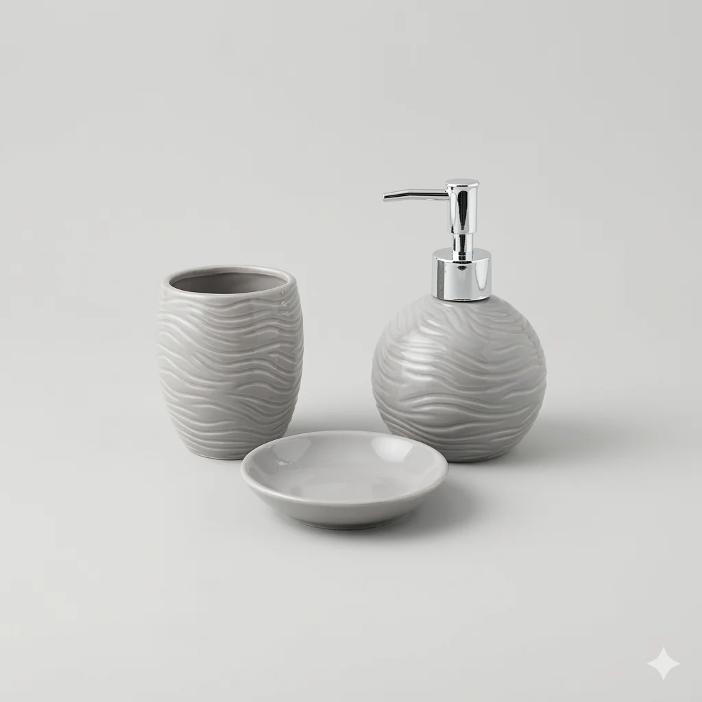 Ensemble salle de bain 3 pcs en céramique