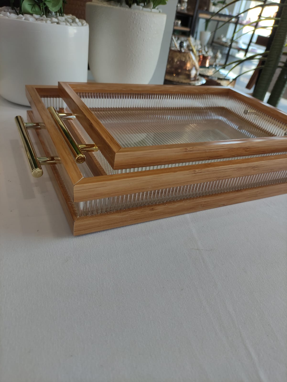 2 plateaux plexi