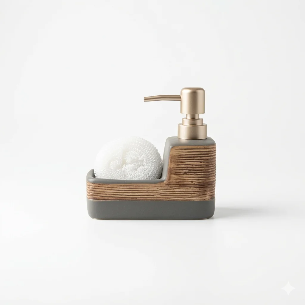 Distributeur Savon avec éponge