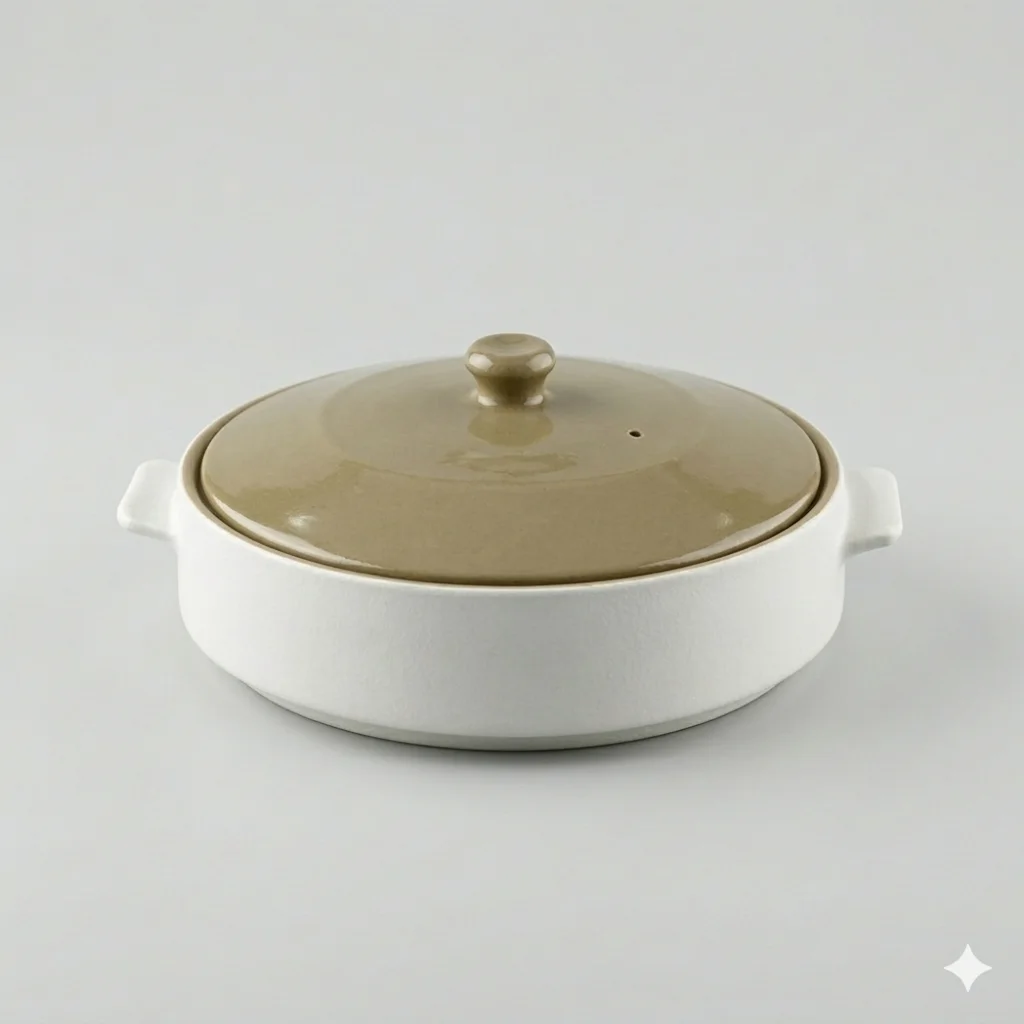 Soupière Plate en grès