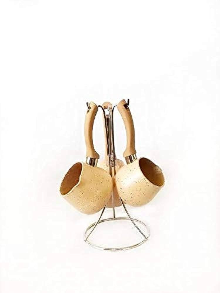 set 3 pot café granit