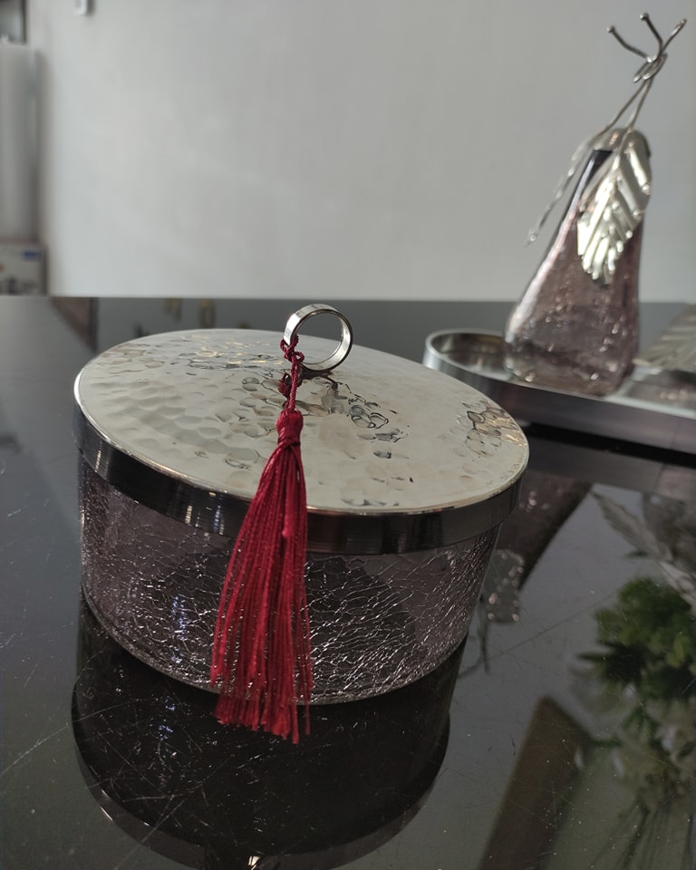 bonbonnière soufflet lilas