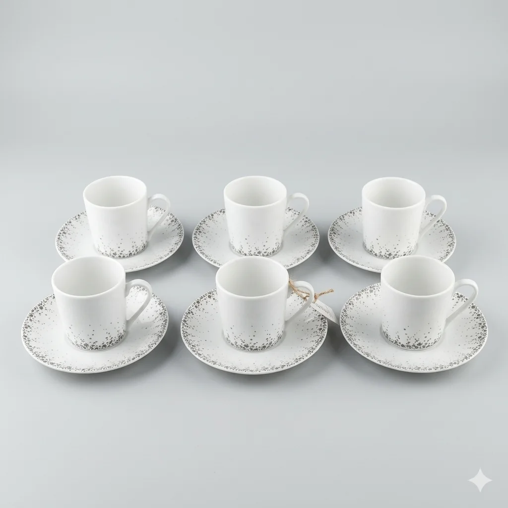 6 tasses Café turc avec sous tasses